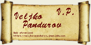 Veljko Pandurov vizit kartica